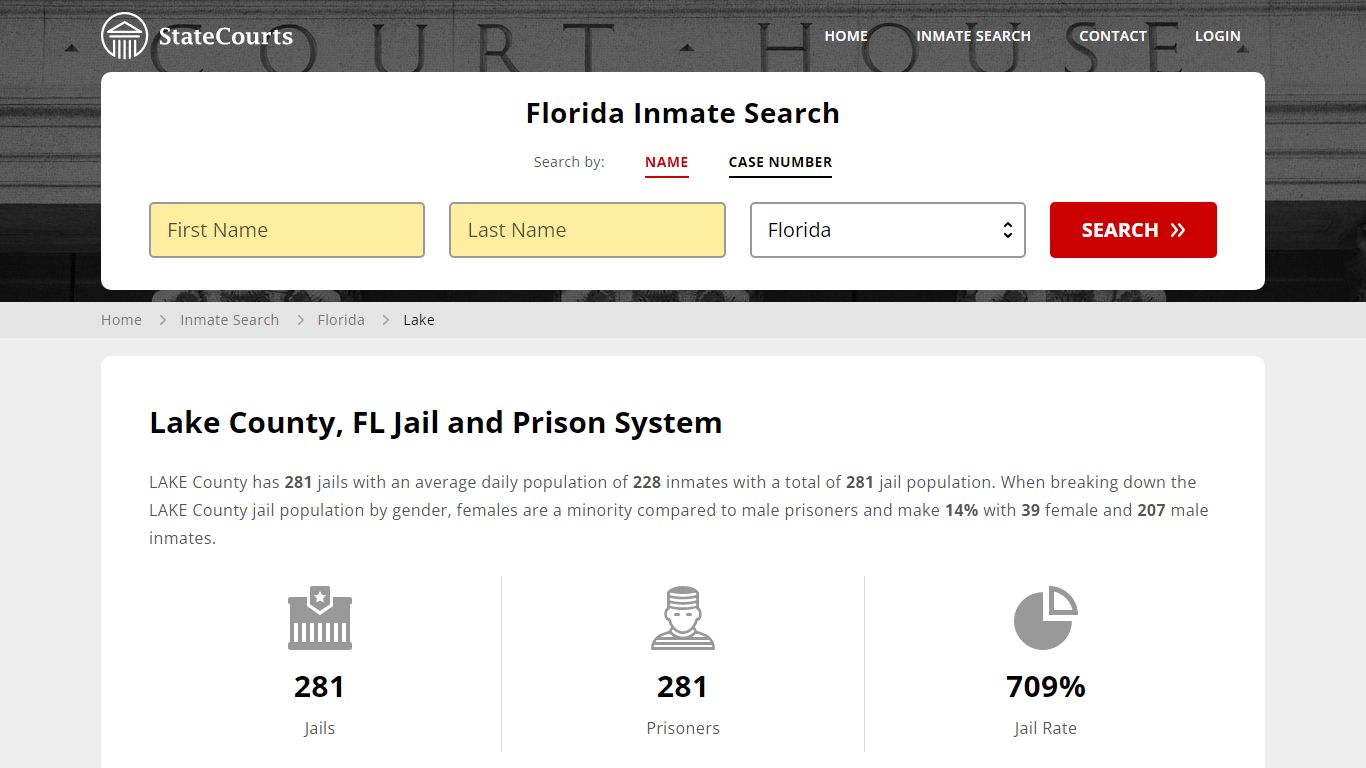 Lake County, FL Inmate Search - StateCourts